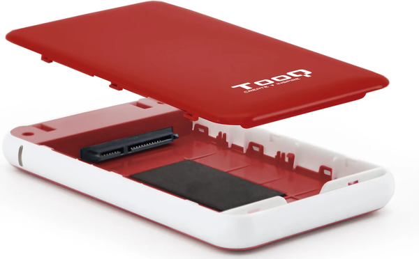 Boitier externe USB 3.1 TooQ TQE-2528 - S-ATA 2,5" (Rouge)