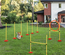 Agility sport pour chiens équipement complet haies, slalom + sac de transport jaune