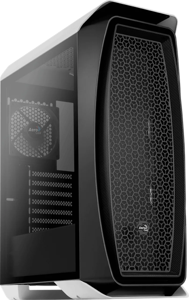 Boitier Moyen Tour ATX AeroCool Aero One avec panneau vitré (Blanc/Noir)