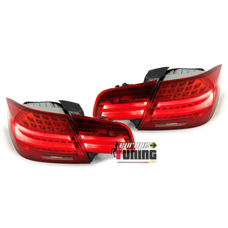 FEUX CELIS ROUGES CLAIRS A LED POUR BMW SERIE 3 E92 COUPE PHASE 1 2005-2009 (04910)