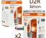 2 AMPOULES XENON D2R OSRAM XENARC ORIGINAL 4500K 35W 85V (05440)