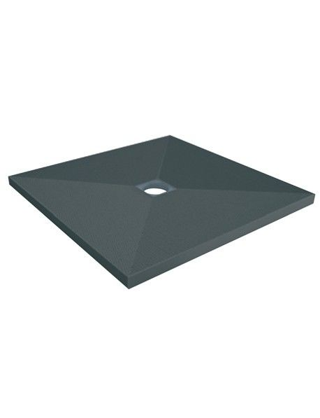 Receveur à carreler 900x900x40mm PANODUR CLASSIC trou central  - LAZER - 340100