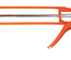 Pistolet économique pour cartouches de silicone et mastic - HANGER - 232001