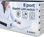 Switch réseau Ethernet Gigabit Gembird - 8 ports (Blanc)