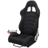 SIEGE BAQUET SPORT NOIR REGLABLE UNIVERSEL TUNING (04417)