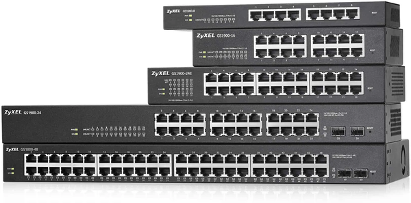 Switch réseau ethernet Gigabit Zyxel GS1900-HP v2 - 24 ports dont 24x PoE