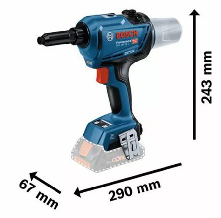 Riveteuse 18V GRG 18V-16C Professional (sans batterie ni chargeur) + coffret L-BOXX - BOSCH - 06019K5002