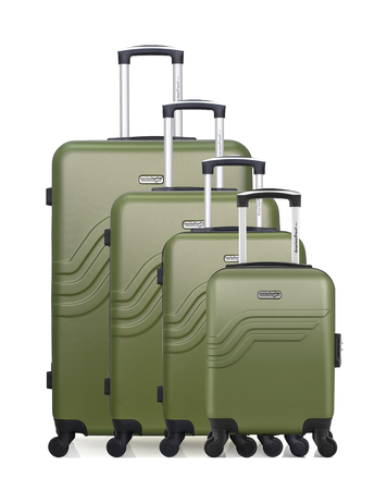 AMERICAN TRAVEL - Set de 4 Valises QUEENS-M 75 cm 4 Roues