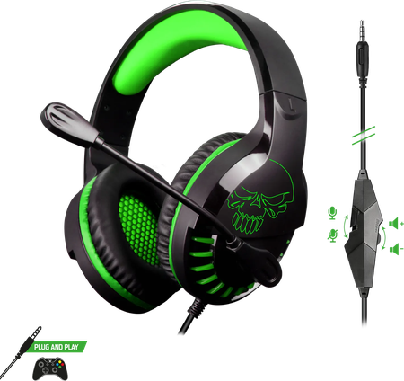 Casque Gamer filaire Spirit of Gamer Pro H3 Xbox Edition (Noir/Vert)