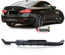 DIFFUSEUR SPORT NOIR BRILLANT DOUBLE SORTIE GAUCHE BMW SERIE 4 COUPE F32 F36 PACK M (05397)