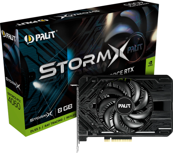 Carte Graphique Nvidia Palit GeForce RTX 4060 StormX 8Go Mini ITX