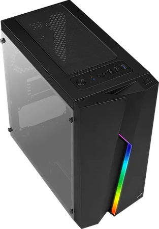 Boitier Mini Tour Micro ATX AeroCool Bolt Mini Tempered Glass RGB avec panneau vitré (Noir)