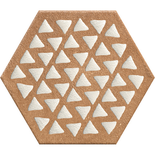 TERRACRETA Intarsio Chamotte - carrelage hexagonal 25x21,6 cm aspect carreaux de ciment