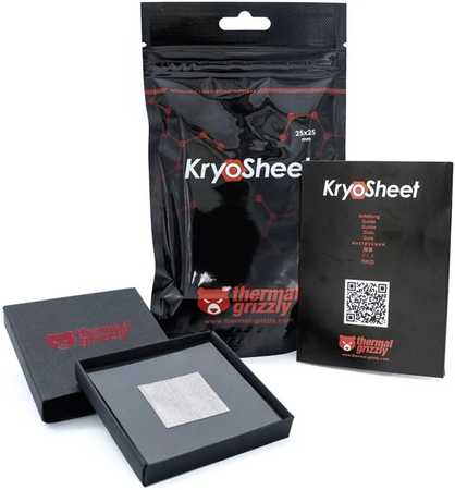 Pad Thermique Thermal Grizzly KryoSheet 25x25x0,2 mm (Gris)