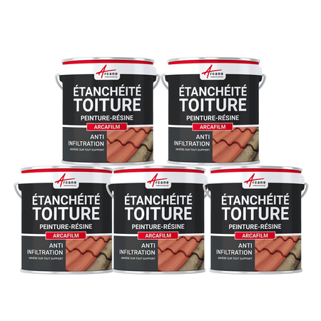 Peinture étanche toiture tuiles Arcafilm | Maison Étanche