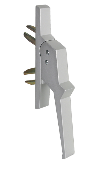 Poignée de crémone aluminium à 2 fourches fixation invisible - ARGENTA - 518102