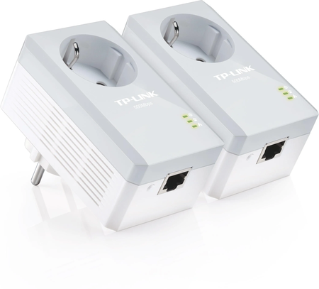 Adaptateur CPL TP-Link TL-PA4010P Twin Pack AV 600 Mbits (pack de 2) + prise intégrée