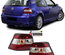 FEUX ARRIERES A LED ROUGES CRISTAL POUR VOLKSWAGEN VW GOLF 4 BERLINE (13190)