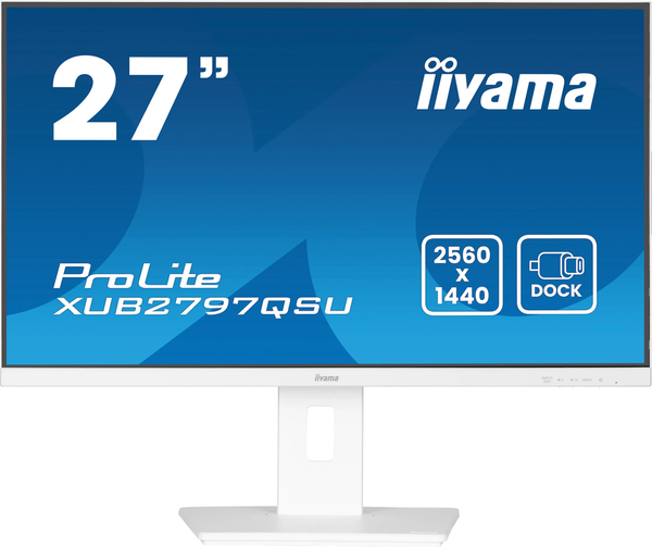 Ecran 27" Iiyama ProLite XUB2797QSU-W2 Quad HD 100Hz (Blanc)