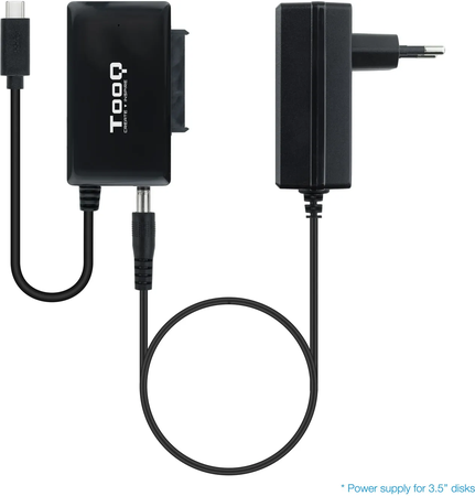 Adaptateur USB-C 3.1 TooQ TQHDA-02C vers S-ATA avec alimentation