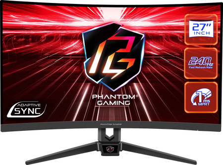 Ecran incurvé 27" ASRock Phantom Gaming PG27F15RS1A Full HD (Noir) 240Hz