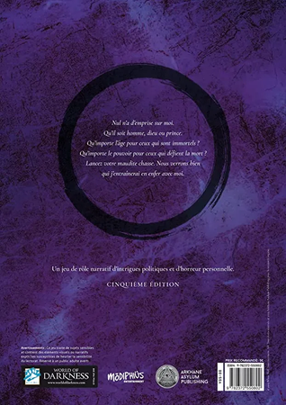 Jeu de Rôle : Vampire la Mascarade - Livre V5