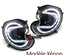 PHARES AVANTS NOIRS FEUX LED BMW MINI COOPER R55-R56-R57 2006-2014 AU XENON (05609)