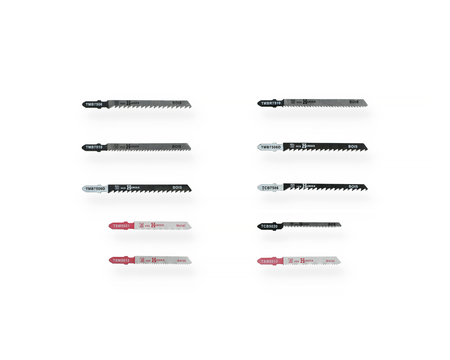 Kit de 10 lames T-SET55 pour scie sauteuse bois et métal - HANGER - 150290
