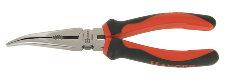 Pince à bec demi-rond coudé 200mm - HANGER - 231005