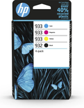 Pack 4 Cartouches d'encre HP 932/933 (Noir, 3 couleurs)