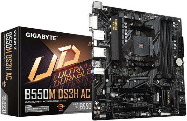 Carte Mère Gigabyte B550M DS3H AC (AM4) Micro ATX