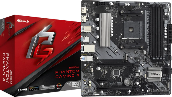 Carte Mère ASRock B550M Phantom Gaming 4 (AM4) Micro ATX