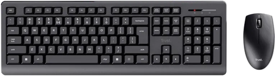 Pack 2en1 (Clavier/Souris) sans fil Trust Primo (Noir)