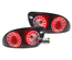 FEUX ARRIERES A LEDS NOIRS ET CHROME POUR SEAT LEON 1M 1999-2005 (11177)