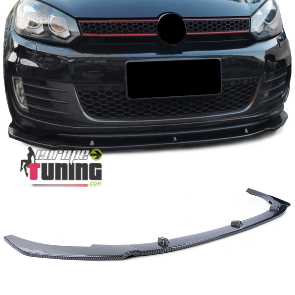 SPOILER AVANT SPORT CARBONE POUR PARE CHOCS SPORT VW GOLF 6 GTI GTD (05558)