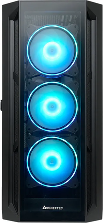 Boitier Moyen Tour E-ATX Chieftec Apex RGB avec panneaux vitrés (Noir)
