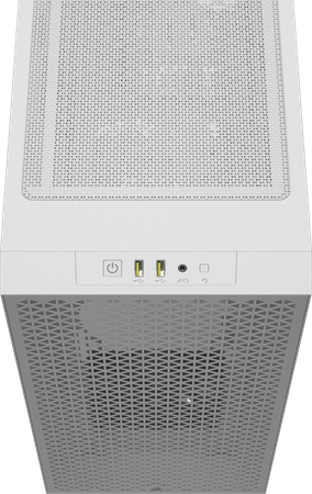 Boitier Moyen Tour ATX Corsair 3000D Airflow avec panneaux vitrés (Blanc)