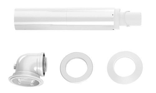 Terminal horizontal télescopique avec prises de mesure 60/100 FC-Set60-C13x-T - ELM LEBLANC - 7738113485