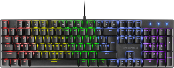Clavier Gamer mécanique (Brown Switch) Mars Gaming MK422 RGB (Noir)