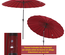 Parasol inclinable rond diamètre 2,6 m rouge