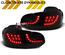 FEUX NOIRS PACK SPORT AVEC CLIGNOTANTS DYNAMIQUES A LED POUR VW VOLKSWAGEN GOLF 6 (04832)
