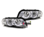 2 PHARES FEUX AVANTS CHROME ANGEL EYES LED BMW SERIE 3 E46 5 PORTES 1998-2001 (10344)