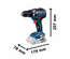 Perceuse visseuse 18V GSR 18V-55 (sans batterie ni chargeur) en coffret L-BOXX - BOSCH - 06019H5203