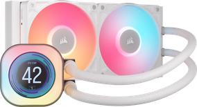 Kit Watercooling AIO Corsair iCue Link Titan RX LCD RGB - 240mm (Blanc)