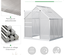 Serre de jardin aluminium polycarbonate lucarne porte coulissante