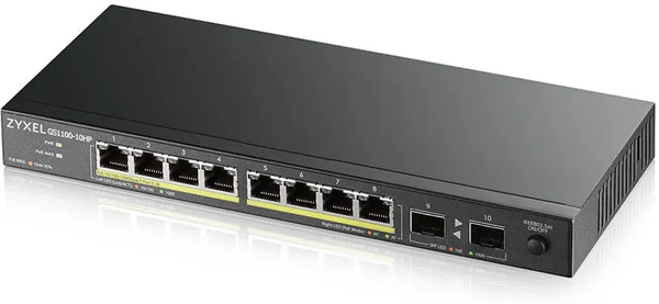 Switch réseau ethernet Gigabit Zyxel GS1100-HP v2 - 10 ports dont 8x PoE