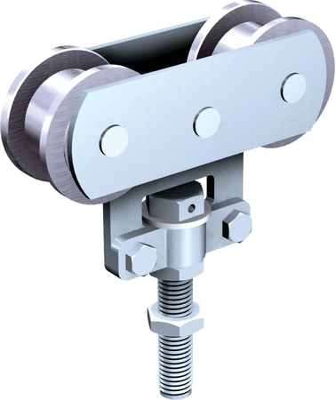 Boite de 2 montures galets acier à rouleaux - MANTION - 0255A X 2