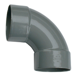 Coude PVC double Femelle 87°30 D100 - WAVIN - 3026052