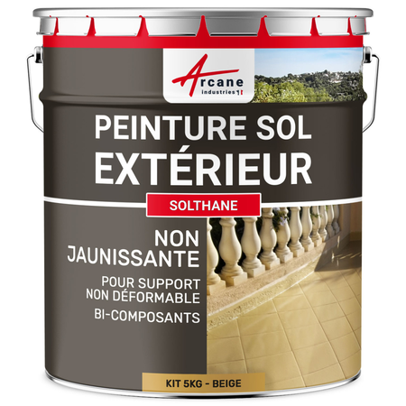 Peinture sol béton extérieur et ciment - SOLTHANE | Maison Etanche