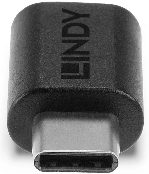 Adaptateur USB-C Lindy vers USB-C (Noir)